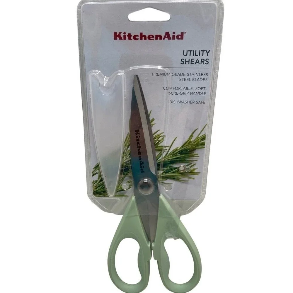 KitchenAid Shears Green/Pistachio Stainless Steel Blades & Soft SureGrip